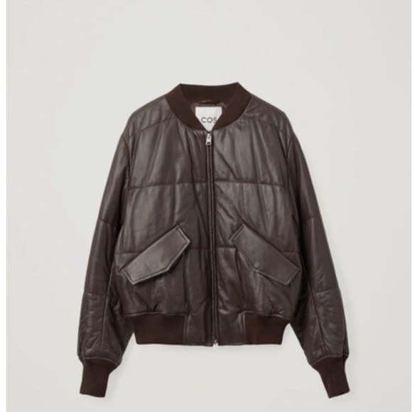 COS Jackets & Blazers - COS Women's Dark Brown Bomber Jacket